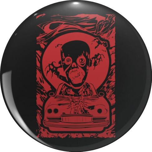 Cool Illustration Of A Zombie In A Car Pin Lapel Pin Cute Brooch Pins Badges 0.75" in Saudi Arabia