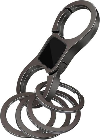 Key Chain Quick Release Spring with 4 Key Rings Heavy Duty Car Keychain Organizer for Men and Women in Saudi Arabia