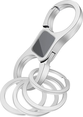 Key Chain Quick Release Spring with 4 Key Rings Heavy Duty Car Keychain Organizer for Men and Women in Saudi Arabia