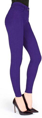 MeMoi Women's Faux Denim Ponte Leggings in Saudi Arabia