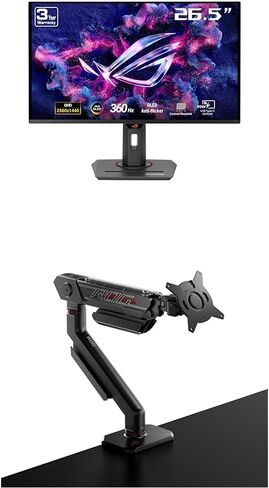 ASUS ROG Strix 25 "(24.5-Inchable) شاشة ألعاب 1080p HDR (XG259QNG-W)-أبيض ، HD ، 380 هرتز ، 0.3 مللي ثانية ، IPS السريع ، مزامنة ضبابية منخفضة ، فريسينك ، العرض ، العرض ، ergonomic ، 3 سنوات ضمان. in Kuwait