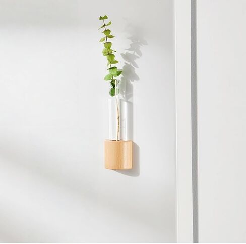 Magnetic Refrigerator Vase with Test Tube Design, Wall Mounted Plant Holder for Hydroponic Herbs & Flowers, Decorative Fridge Accessory for Kitchen Home in Saudi Arabia