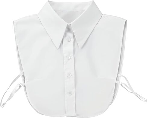 Detachable Fake Collar White Collar Shirt for Women - Elegant Faux Collars with Pointed Design in Saudi Arabia