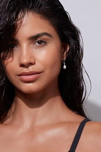 Milla Freshwater Pearl Earrings for Women - Leverback Pearl Drop Earrings in Saudi Arabia