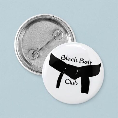 CafePress فنون الدفاع عن النفس الحزام الأسود نادي 1 "دبوس زر صغير مستدير in Kuwait