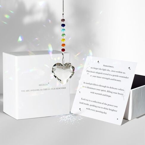 Inspirational Birthday Gifts for Women Best Friends Sisters Mom Bestie Teacher, for mom Crystal Sun Catcher Rainbow Maker in Kuwait