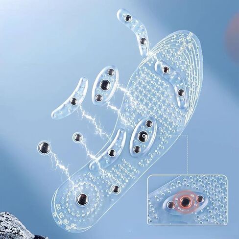 Magnetic Therapy Insoles - Silicone Acupressure Foot Massage Pads for Pain Relief and Circulation Boost in Saudi Arabia