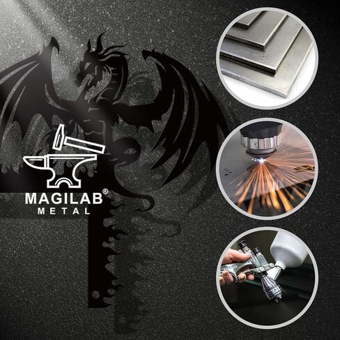 Evil Dragon Door Corner Metal Decor Signs,Dragon Metal Sign,Personalized Dragon Door Signs Gift,Black Dragon Metal Wall Art,Dragon Window Decor,Door Frame Cabinet Corner decor (Style B, 20cm / 7.87"（SMALL SIZE）) in Saudi Arabia
