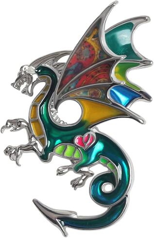 DOWAY Enamel Dragon Gifts Cute Dragon Brooch Pins for Women Fashion Jewelry Charms in Saudi Arabia
