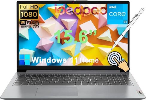 Lenovo 2025 IdeaPad Laptop for Business & Student, 15.6" IPS FHD Touchscreen, 6-Core Intel Core i3, 24GB RAM 1TB SSD, Wi-Fi 6, HDMI, Numeric Keypad, Long Battery Life, Windows 11 Pro, w/Stylus Pen in Saudi Arabia