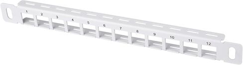 GeeekPi 10 inch 0.5U 12 Port Blank Keystone Patch Panel for DeskPi RackMate T0/T1/T2 Service Cabinet, Cable Management Panel for Ethernet CAT5/CAT5e/CAT6/CAT6a in Saudi Arabia