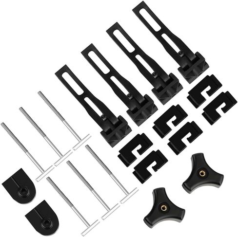 Tonneau Cover Clamp جامد ثلاثي الطي أربعة أضعاف مشابك غطاء النقل لغطاء سرير الشاحنة الصغيرة T-Bolts المشابك الأمامية المشابك الخلفية ملحقات استبدال أجزاء 2X المشبك الخلفي in Kuwait