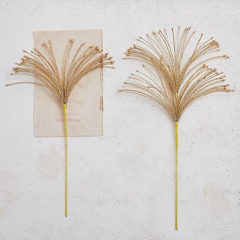 Creative Co-Op Tall Metal and Glass Beaded Spray Decor, Gold in Saudi Arabia