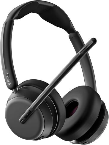 EPOS Impact 1060 ANC Professional Bluetooth Headset للكمبيوتر الشخصي-ميكروفون مزدوج على الوجهين ، ميكروفون لإلغاء الضوضاء ، منظمة العفو الدولية ، أدوات التحكم البديهية ، صوت عريض عريض ، مثالي للعمل المركّز في Office in Kuwait