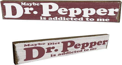 لافتة خشبية من Tin Sign Shop Dr Pepper، خشب مقطوع خشن مستصلح، عصا 2 × 16، دكتور بيبر عادي أو دايت، مثبت على الحائط أو قائم بذاته، صنع في الولايات المتحدة الأمريكية in Saudi Arabia