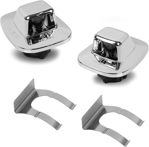 LED لوحة رخصة LED TAG LAMP ASSEMBLY Chrome Silver Housing with Clip Retainer for 1988-1999 Chevy C1500 K1500 Silverado Sierra Tahoe Yukon Blazer S10 ، 6000K White ، Pack of 2 2 in Kuwait