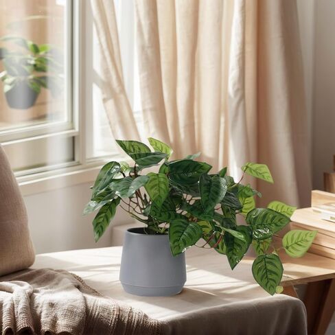 Pmyra Pothos وهمية في الأواني، نبات لبلاب الشيطان الواقعي، نباتات صناعية داخلية بوعاء، نباتات منزلية اصطناعية لغرفة النوم والمزرعة والحمام والمطبخ والمكتب وديكور الرف in Saudi Arabia