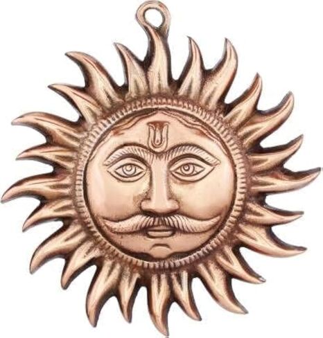 LUXCKY Surya Bhagwan | Wall Hanging Lord Sun Idol Suraj Murti Statue | Decorative Showpiece for Wall Room Décor Best for Housewarming Vaastu Fengshui Good Luck Decorative Showpiece (6 inch) (Medium) in Saudi Arabia