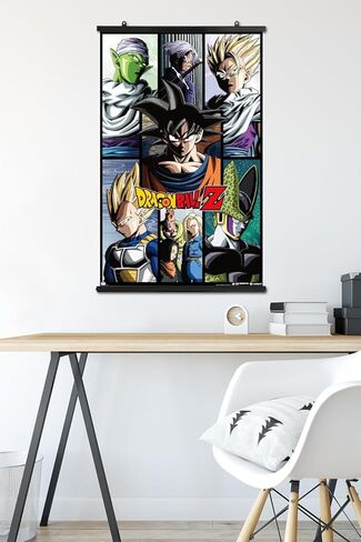 Dragon Ball Z - Grid Wall Poster, 34L" x 22.4W", Poster & Clip Bundle in Saudi Arabia