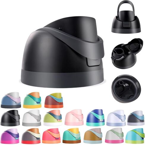 غطاء بديل لـ Owala freesip ، غطاء زجاجة ماء واحد بزر واحد متوافق مع كأس Owala 16 أوقية 32 أوقية 40 أوقية ، ملحق أغطية مقاومة للتسرب ， خالية من BPA ， لا يوجد تسرب ماء in Kuwait