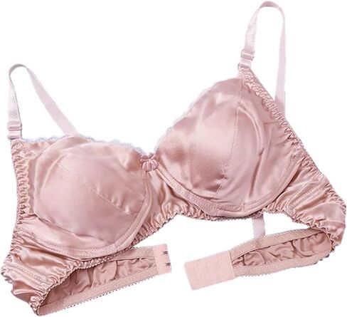 حمالة صدر حريرية بدون أسلاك من الساتان وحرير التوت، صدرية مثلثة من الحرير على الوجهين، دانتيل حمالات صدر يومية in Kuwait