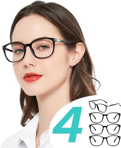 WEMOOTANTS 4 Packs Reading Glasses for Women Blue Light Blocking Computer Readers 1.0 1.25 1.5 1.75 2.0 to 4.0 in Saudi Arabia