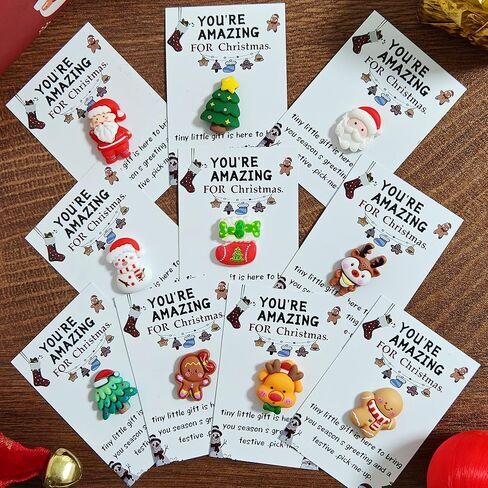 Dykofy Christmas Pocket Hugs Gifts Bulk for Xmas Coworker Staff Employee Holiday Appreciation Gifts - Mini Christmas Resin Pocket Hug with Heartwarming Cards Emotional Support Decorations (10pcs) in Saudi Arabia