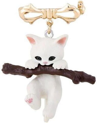 1Pc Cute Three-dimensional Cat Brooch, Unique, Creative And Fashionable Men's And Women's Brooch Pendant in Saudi Arabia
