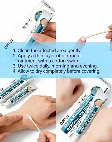 opplii 17% Salicylic Acid Wart Remover Ointment, Fast-Acting Natural Formula for Common, Plantar & Flat Warts Removal in Saudi Arabia