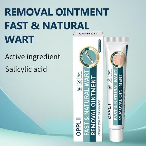 opplii 17% Salicylic Acid Wart Remover Ointment, Fast-Acting Natural Formula for Common, Plantar & Flat Warts Removal in Saudi Arabia