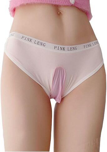 FASXIR Sexy Low-waisted Panties Bikini Back Crotch Opening Thong Breathable Seamless Pouch Briefs Underwear for Women Men in Saudi Arabia