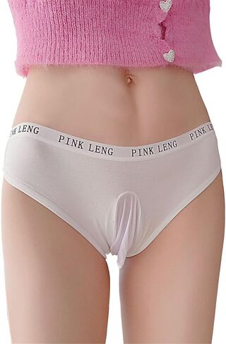 FASXIR Sexy Low-waisted Panties Bikini Back Crotch Opening Thong Breathable Seamless Pouch Briefs Underwear for Women Men in Saudi Arabia