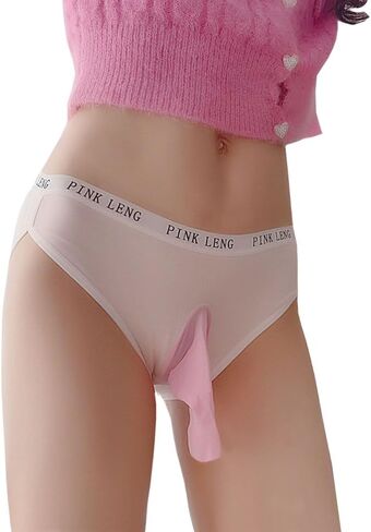FASXIR Sexy Low-waisted Panties Bikini Back Crotch Opening Thong Breathable Seamless Pouch Briefs Underwear for Women Men in Saudi Arabia