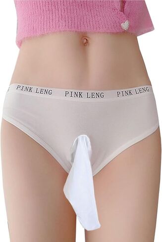 FASXIR Sexy Low-waisted Panties Bikini Back Crotch Opening Thong Breathable Seamless Pouch Briefs Underwear for Women Men in Saudi Arabia