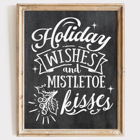 DREAM BIG PRINTABLES Winter Wonderland Festive Town Square Art Print - 11x14 | Christmas Wall Art for Living Room | Festive Decor for Holiday Home | Vintage Wall Pictures for Bedroom in Saudi Arabia