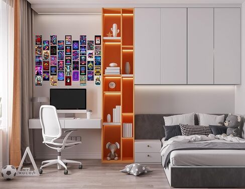 Libemz, 50 Pcs Gamer Collage Kit Posters - Gamer Room Decor, Boys Room Decor, Gaming Neon Sign Wall Art for Girls Boys Teen Kids Room Bedroom, Aesthetic Wall Decor Picture Posters Birthday Gifts Decorations,4x6 inches (Gamer) in Saudi Arabia