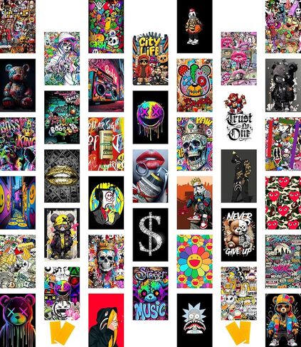 Libemz, 50 Pcs Gamer Collage Kit Posters - Gamer Room Decor, Boys Room Decor, Gaming Neon Sign Wall Art for Girls Boys Teen Kids Room Bedroom, Aesthetic Wall Decor Picture Posters Birthday Gifts Decorations,4x6 inches (Gamer) in Saudi Arabia