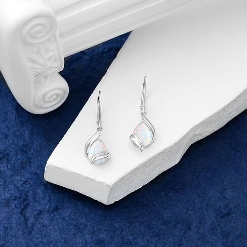 HPQQ Teardrop Earrings for Women 925 Sterling Silver Gemstone Dangle Earrings Fine Jewelry Valentines Day Birthday Gifts for Women Mom Wife in Saudi Arabia