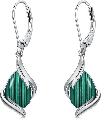 HPQQ Teardrop Earrings for Women 925 Sterling Silver Gemstone Dangle Earrings Fine Jewelry Valentines Day Birthday Gifts for Women Mom Wife in Saudi Arabia
