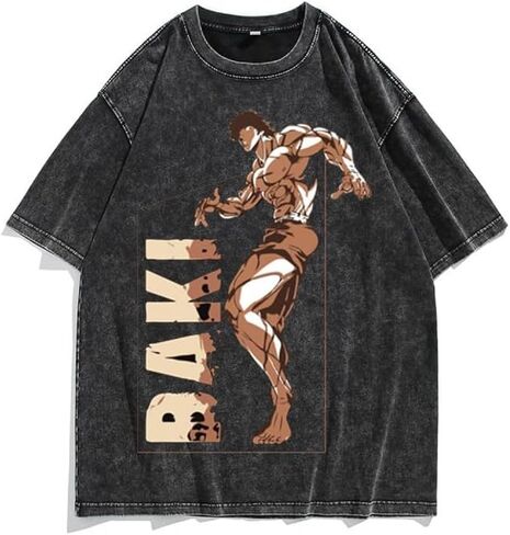 Men's 90s Vintage Anime Graphic Shirts Summer Casual Hip Hop Tee Streetwear Harajuku Top Tshirt Y2K Tops in Kuwait