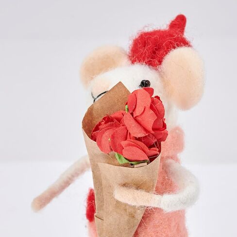Primitives من Kathy Collectible Critter - فأر الورود الحمراء، يتناسق مع المخلوقات الأخرى القابلة للتجميع للحصول على عرض مبهج in Saudi Arabia