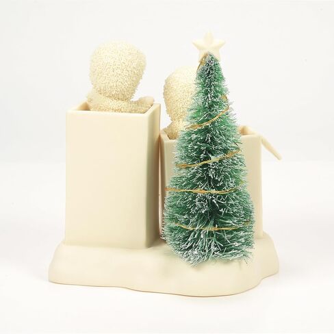 القسم 56 Snowbabes Christmas Jubilee Frosty Frolic Fort مع تمثال شجرة مضاء، 5.51 بوصة، متعدد الألوان in Kuwait