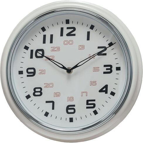 Creative Co-Op Chic Round Wall Clock, Cream in Saudi Arabia