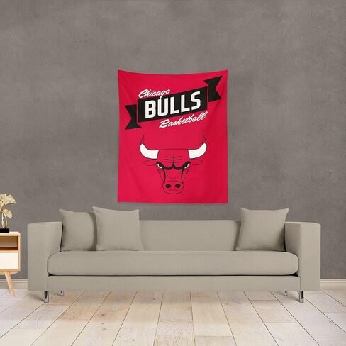 نسيج معلق على الحائط من NORTHWEST NBA Chicago Bulls، مقاس 86.36 سم × 101.6 سم، ممتاز in Saudi Arabia