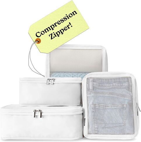 مكعبات تعبئة ضغط فاندل لتوفير الفضاء للنساء والرجال والاحتفال بالملاحظة مكعبات تعبئة أمتعة منظمات أمتعة لأمتعة للأمتعة وحقائب الظهر ، مكعب حقيبة حقيبة. in Kuwait