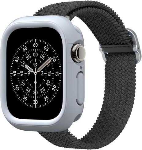 RHINOSHIELD Bumper Case Compatible with Apple Watch Series 10-42mm | Slim Protective Cover - Lightweight, Shock Absorbent, Non-Slip - Classic White in Saudi Arabia