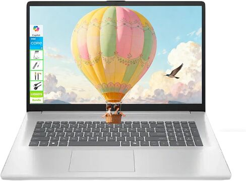 HP 17 بوصة كمبيوتر محمول | 17.3 "FHD Computer | 64GB RAM | 2TB SSD و 128GB SSD | AMD 6-CORE CPU | كاميرا الويب | USB-C | Wi-Fi | Bluetooth | in Saudi Arabia
