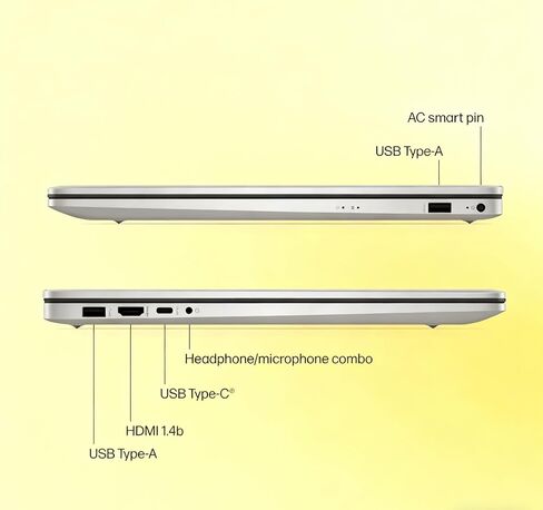 HP 17 بوصة كمبيوتر محمول | 17.3 "FHD Computer | 64GB RAM | 2TB SSD و 128GB SSD | AMD 6-CORE CPU | كاميرا الويب | USB-C | Wi-Fi | Bluetooth | in Saudi Arabia