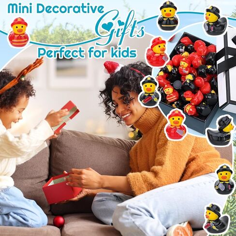GGSTDDUP 100 Pcs Mini Resin Fireman Ducks Mini Firefighter Duck Figurines Tiny Miniature Resin Ducks for Crafts Making DIY Moss Landscape in Saudi Arabia