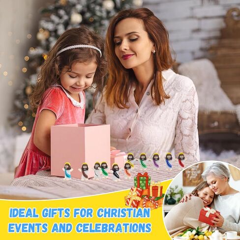 Yelakey Little Mini Jesus Figures Jesus Love You,100pcs Small Jesus Figurines in Bulk for Hide and Seek, Religious Party Favors, Baptism Gift, Easter Egg Stuffers in Saudi Arabia
